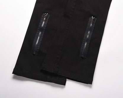 Back Ankle Zipper Pants