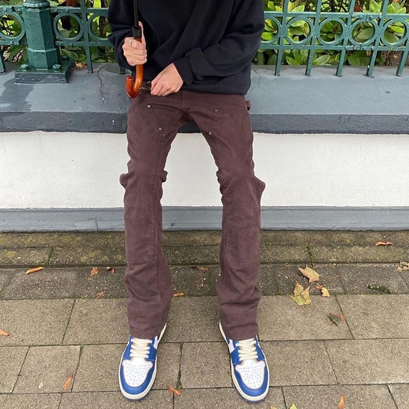Back Ankle Zipper Pants