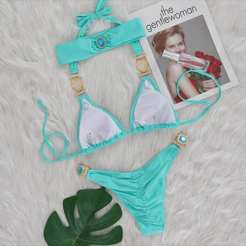 Heart Chain Bikini Set