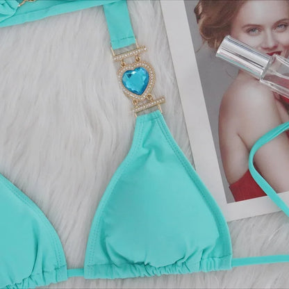 Heart Chain Bikini Set