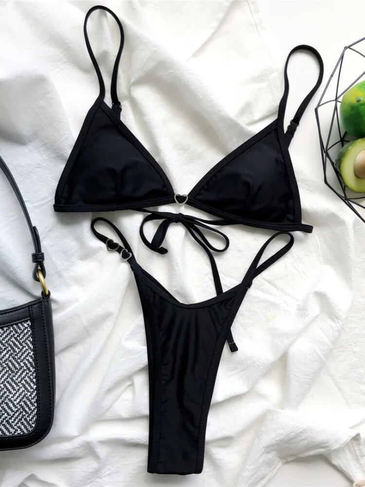 Heart Detail Bikini Set