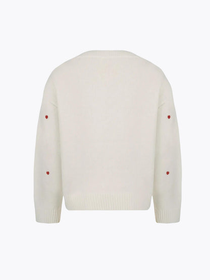Heart Embroidered Sweater