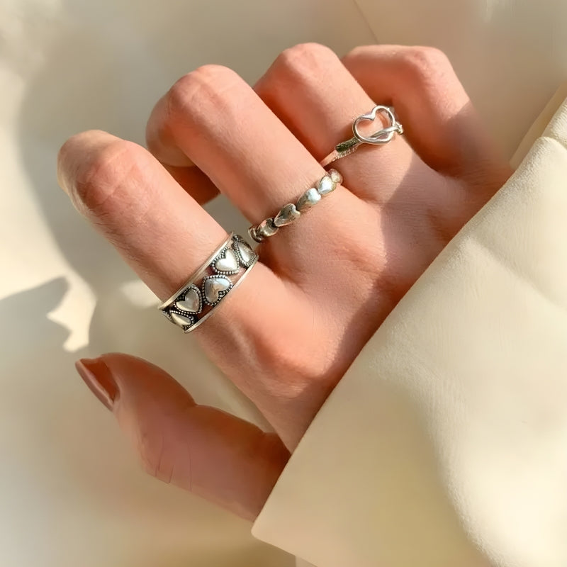 Hearts Band Ring