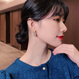 Luxury Sweet Pearl Heart Dangle Earring