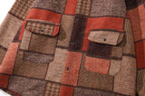 Color Block Retro Patchwork Shirt