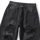 Women's High-waist Ripped Jeans