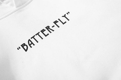Colorful Butterfly Print Hoodie