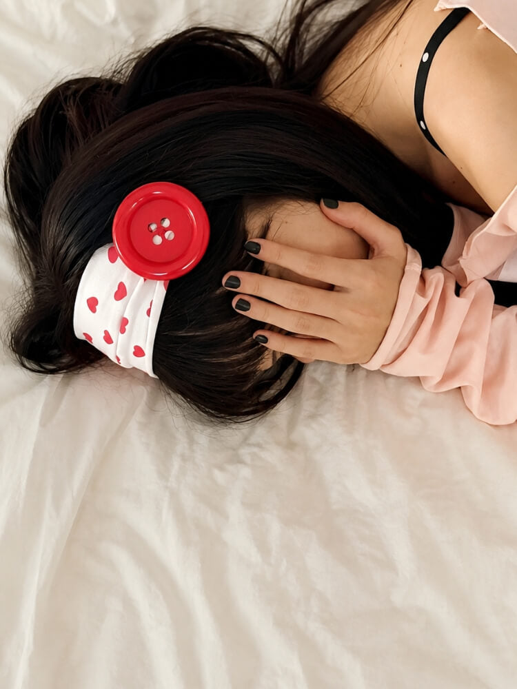 Kawaii Button Headband