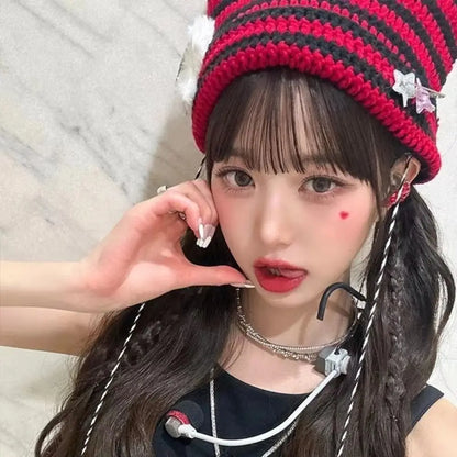 Kawaii Knitted Cat Ear Beanie