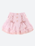 Ruffled Lace Mini Skirt