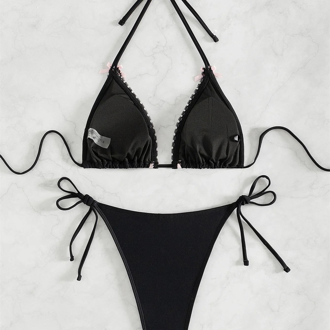 Lace Bow Bikini Set