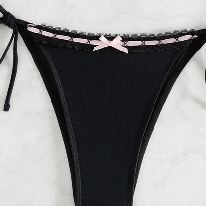Lace Bow Bikini Set