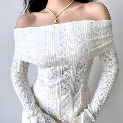 Lace Off Shoulder Top