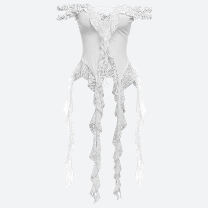 Lace Ruffled Top