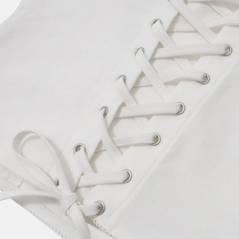 Lace Up Corset Cami Top