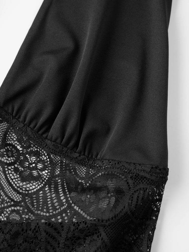 Lace Waist Mini Dress