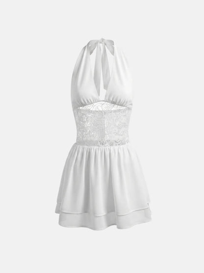 Lace Waist Mini Dress