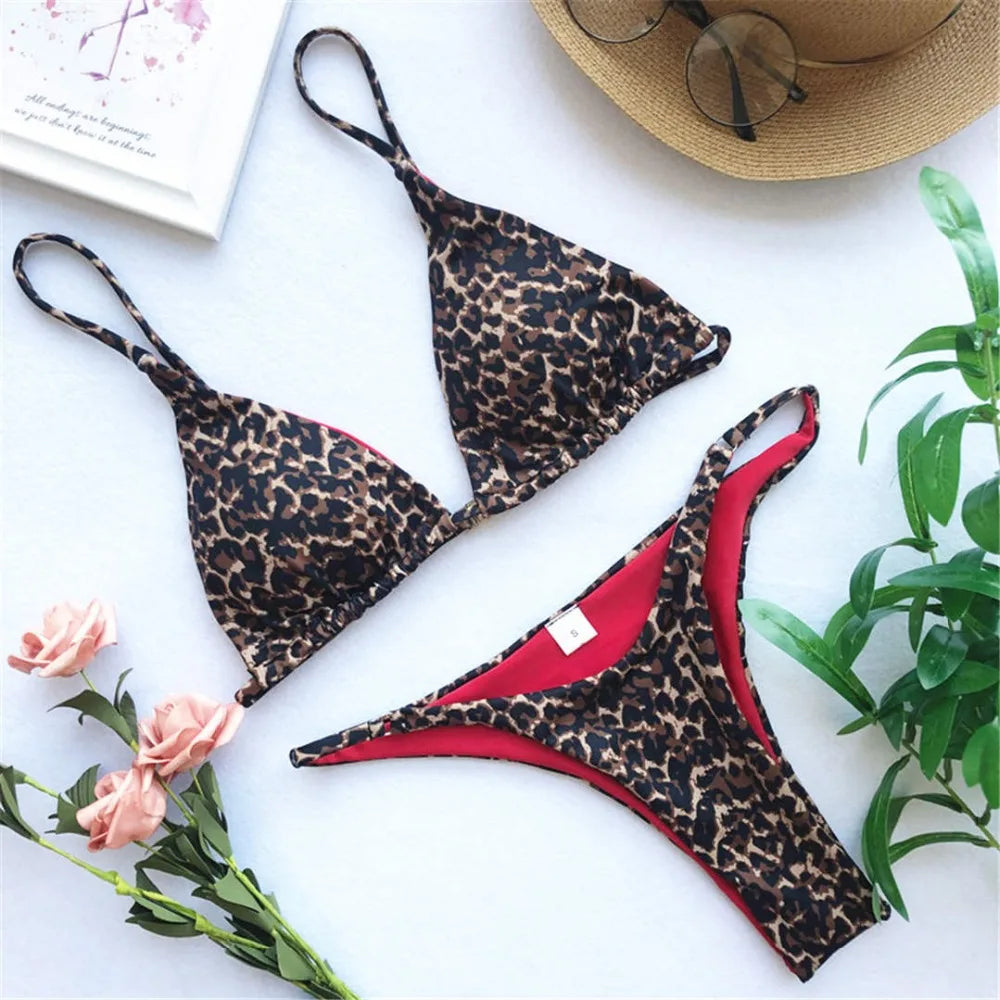 Leopard Brazilian Bikini Set