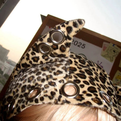 Leopard Cat Ear Beanie