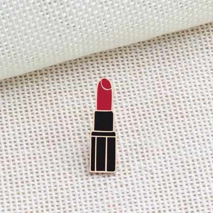 Lipstick Heart Cherry Lip Pins