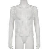 Long Sleeve Fishnet Top