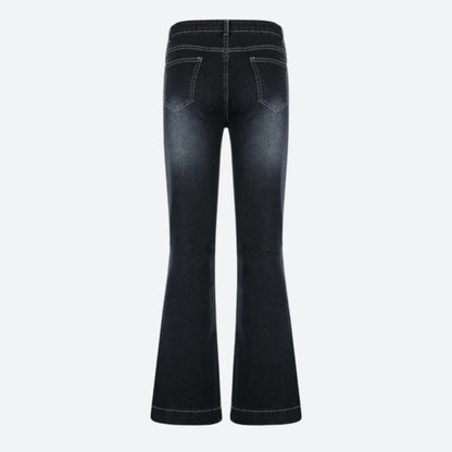 Low Rise Flare Denim Jeans