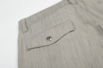 DAXUEN Wide-leg cargo pants with multiple pockets