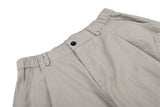 DAXUEN Pair of light grey relaxed-fit herringbone cargo shorts