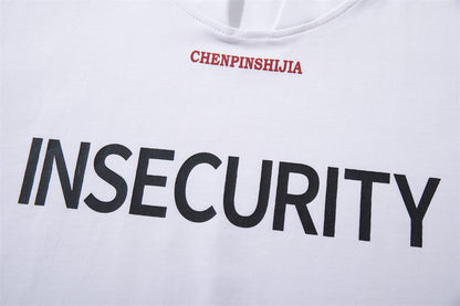 DAXUEN Short-sleeved graphic T-shirt with text prints