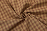 DAXUEN Men's short-sleeved micro-check button-up shirt