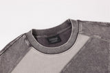 DAXUEN Oversized color-blocked t-shirt with contrasting panels