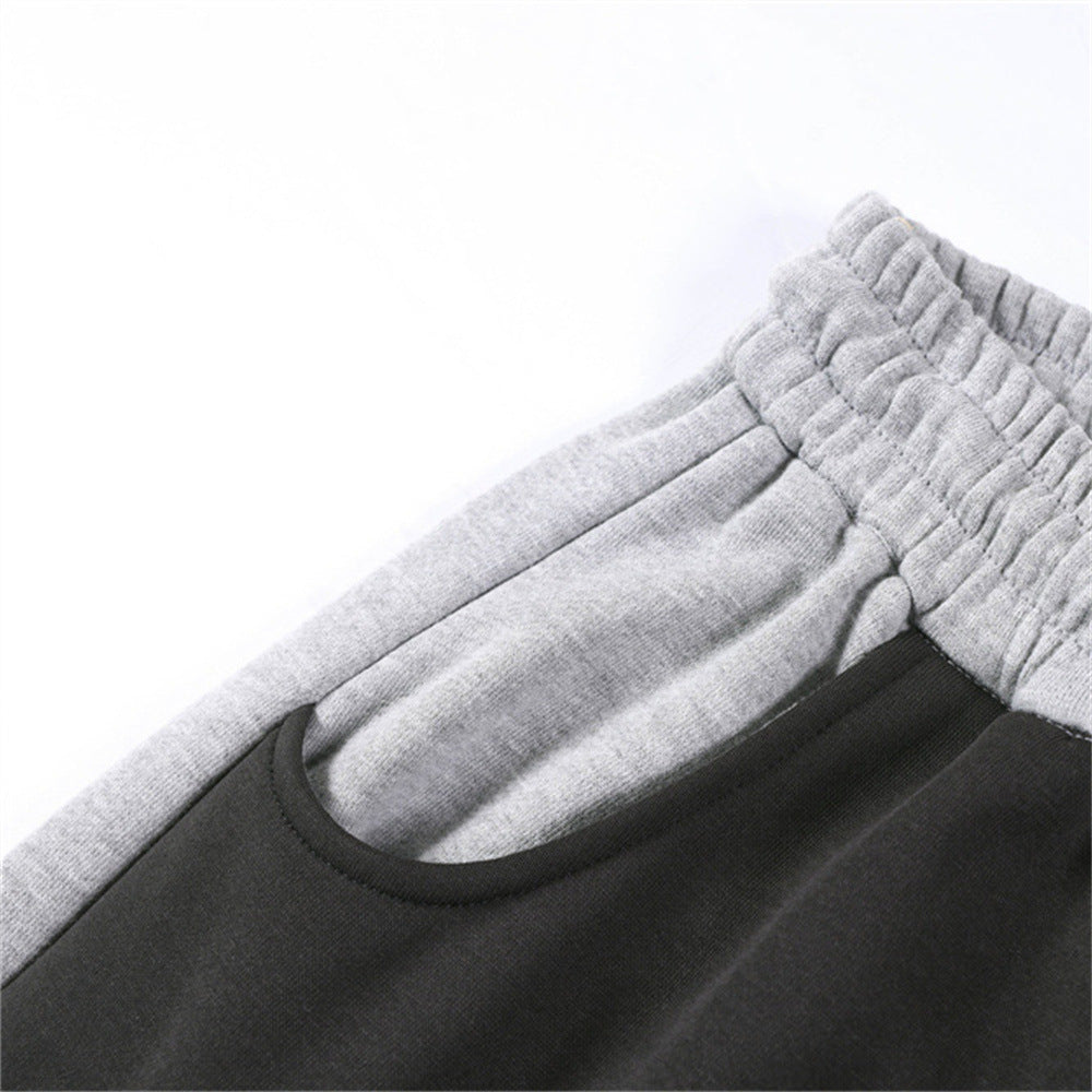 DAXUEN Two-tone loose-fit sweatpants with adjustable drawstrings