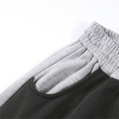 DAXUEN Two-tone loose-fit sweatpants with adjustable drawstrings