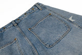 DAXUEN High-waisted wide-leg denim jeans with star prints