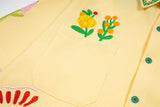 DAXUEN Embroidered button-up shirt with nature motifs