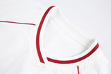 DAXUEN Oversized V-neck graphic t-shirt with drawstring hem