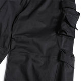 DAXUEN Black wide-leg cargo pants with gothic graphic