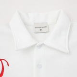 DAXUEN Ornate script embroidered polo shirt