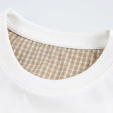 DAXUEN Layered contrast short-sleeve T-shirt