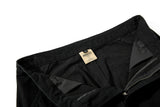 DAXUEN Wide-leg cargo pants in black and light grey