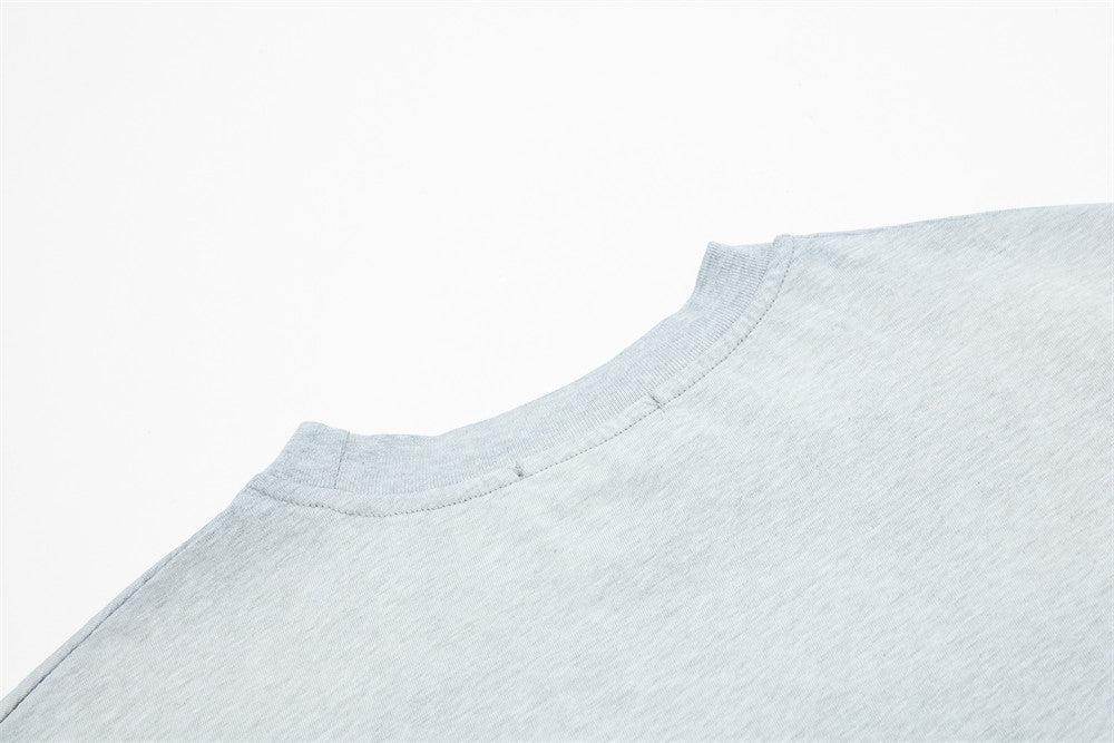DAXUEN Faded graphic T-shirt with headshot collage print