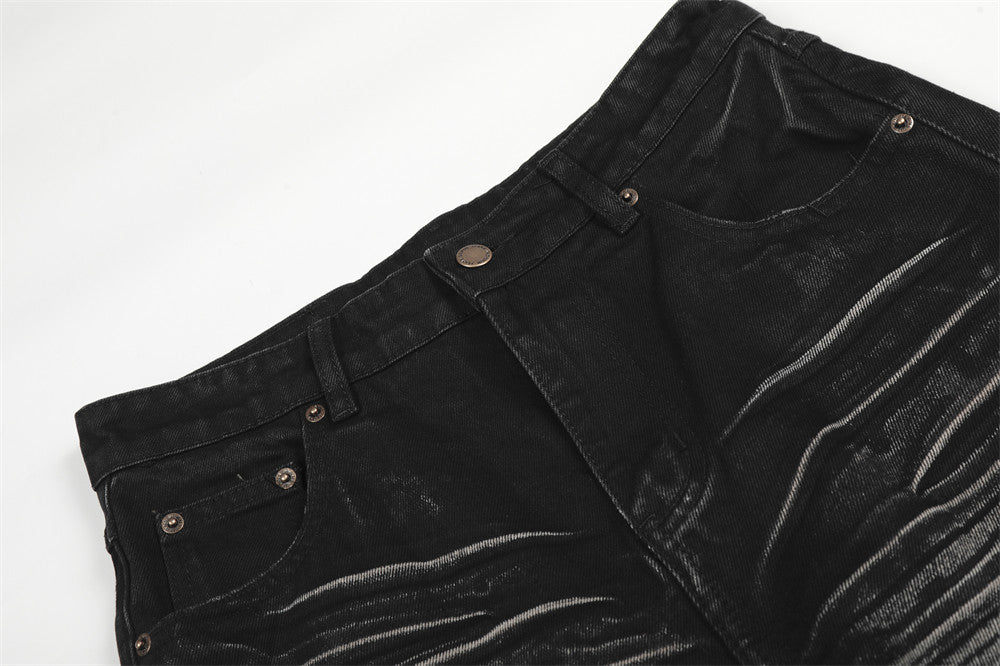 DAXUEN Faded wide-leg jeans in washed denim finishes