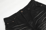 DAXUEN Faded wide-leg jeans in washed denim finishes