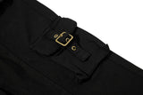 DAXUEN High-waisted black cargo pants with flared legs