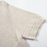 DAXUEN Knitted short-sleeved polo shirt with contrast collar