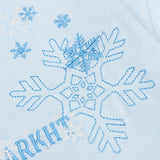 DAXUEN Men's snowflake embroidered short-sleeved t-shirt