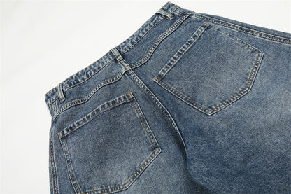 DAXUEN Loose wide leg denim jeans with stripes