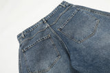 DAXUEN Loose wide leg denim jeans with stripes