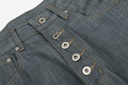 DAXUEN Wide-leg high-waisted denim trousers