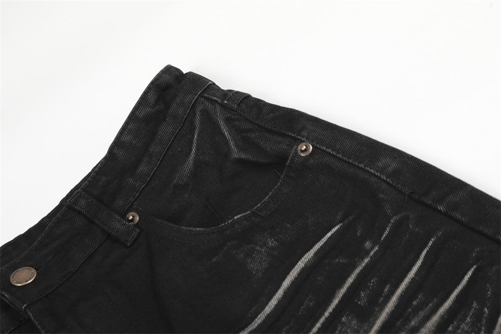 DAXUEN Faded wide-leg jeans in washed denim finishes